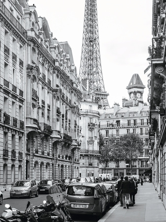 Eiffel Tower & Rue Edmond Valentine