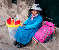 Young Sidewalk Vendor, Cusco